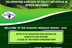 Upcoming ReNAPRI webinar about the effect of Ukraine war on Africa’s food systems