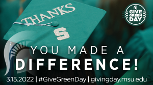 CANR Spartans come together to give almost $50K on Give Green Day