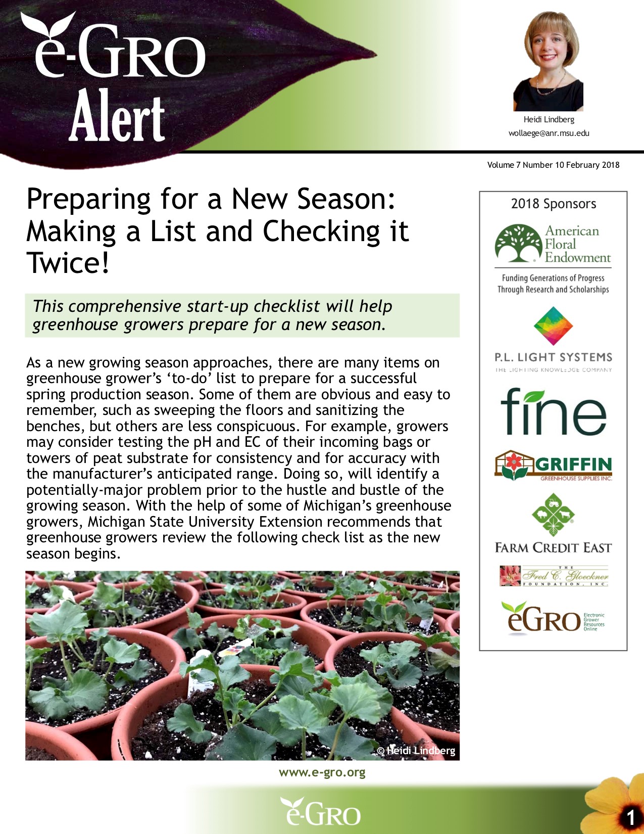 An example of MSU generated e-GRO Alerts.