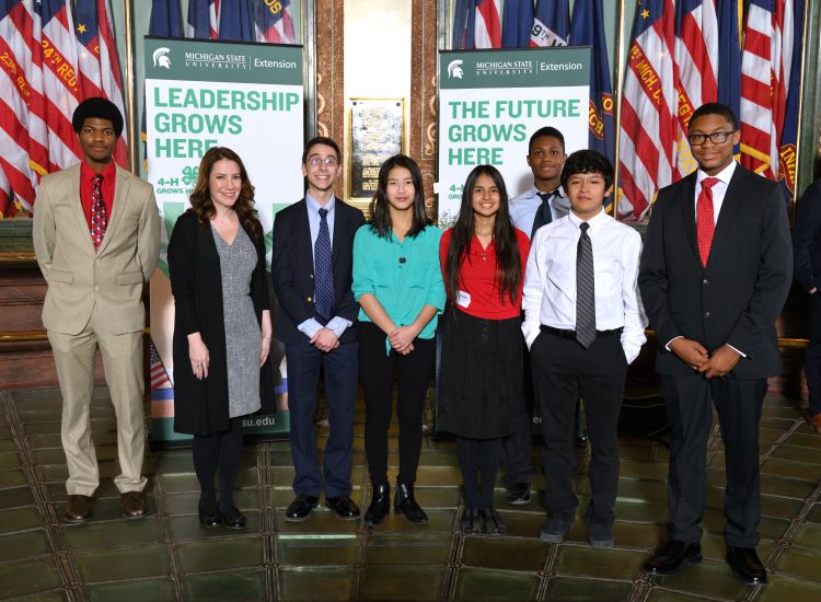 Michigan youth at the 2019 4-H Capitol Experience