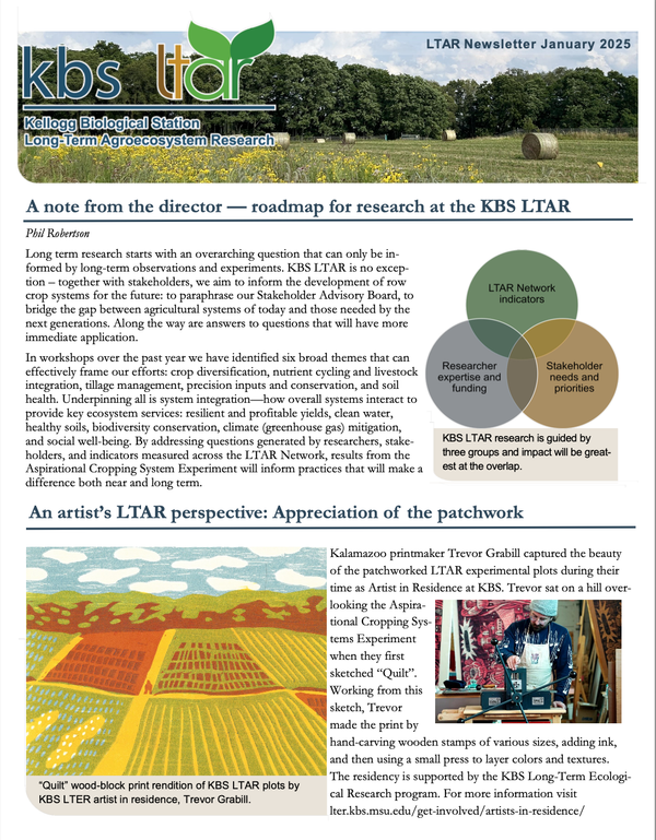 First page of the newsletter.