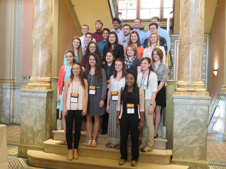 Francine Barchett with her fellow 2016 Borlaug-Ruan International interns.