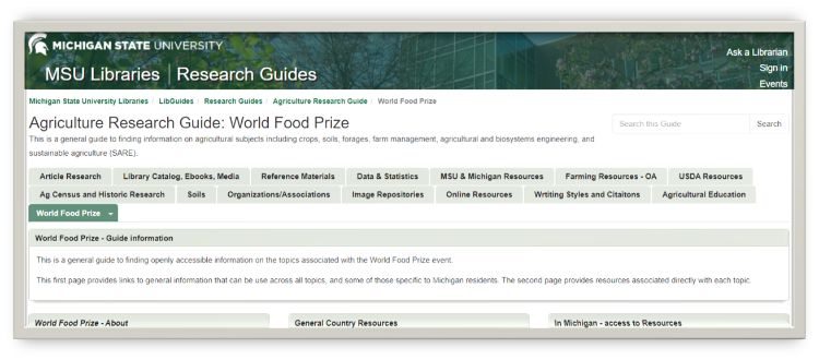 Thumbnail image of the research guide site.