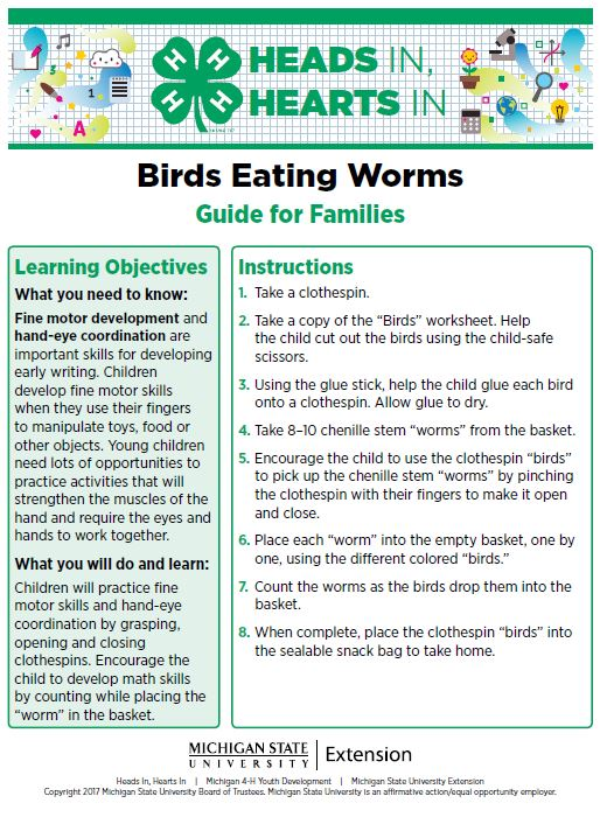 Birds Eating Worms cover page.