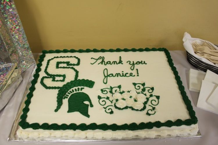 Swanson reception cake.