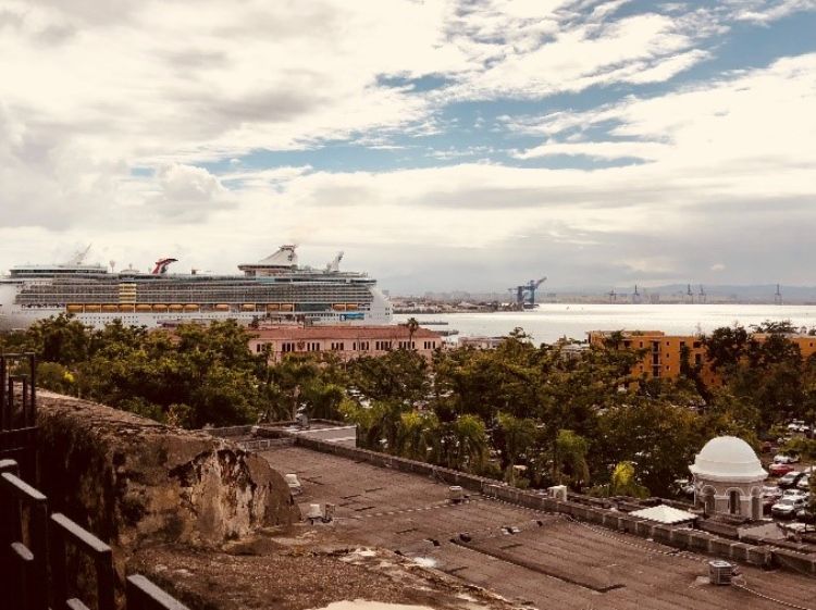 cruise ship from a distance