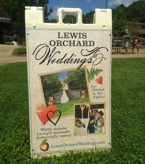 Wedding barn sign.