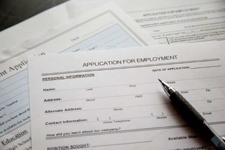 Job application form