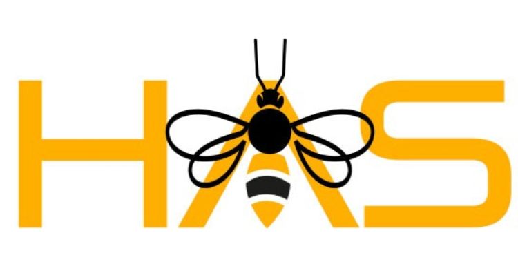 Heartland Apicultural Society logo, for decoration only.