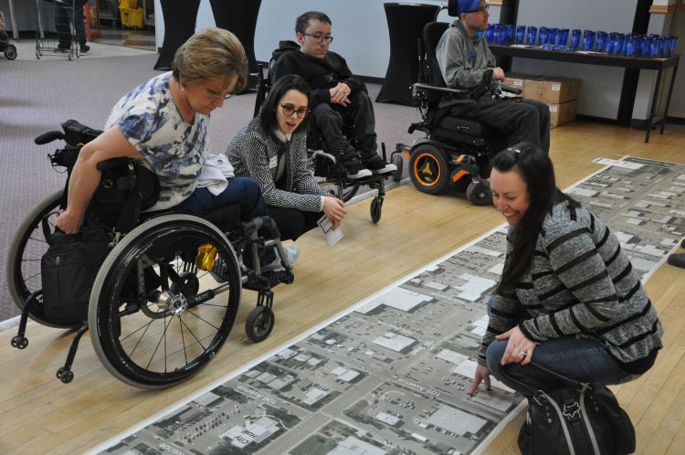 Group working together during the Fort St. John charrette.