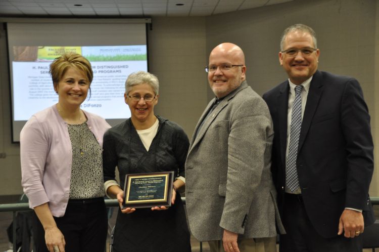 From left: Drs. Kelly Millenbah, Christina DiFonzo, George Smith and Patrick Cudney