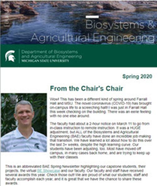 Spring 2020 Newsletter