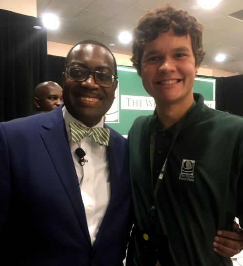 Nathan Laurenz and His Excellency Dr. Akinwumi A. Adesina, President, African Development Bank Group.