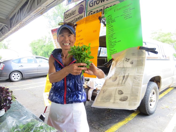 Nabe (Chom Tok) Bowerman is a Farmer and Forager at Bonamego Farms in the city of Lawrence, Mich.