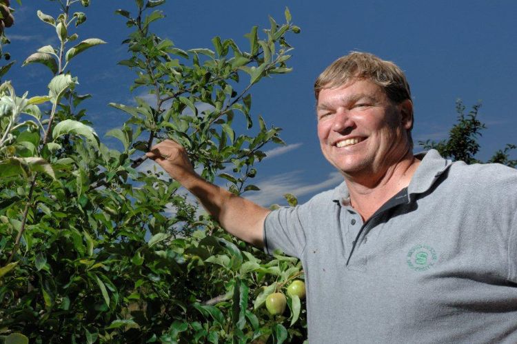 Professor of tree fruit entomology Larry J. Gut