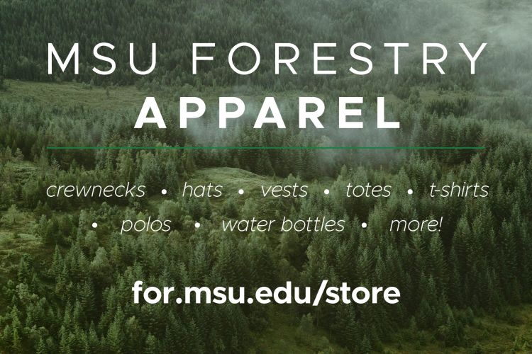 Flyer with trees in the background. 