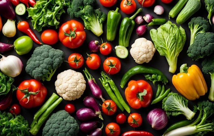 Various fruits and vegetables.