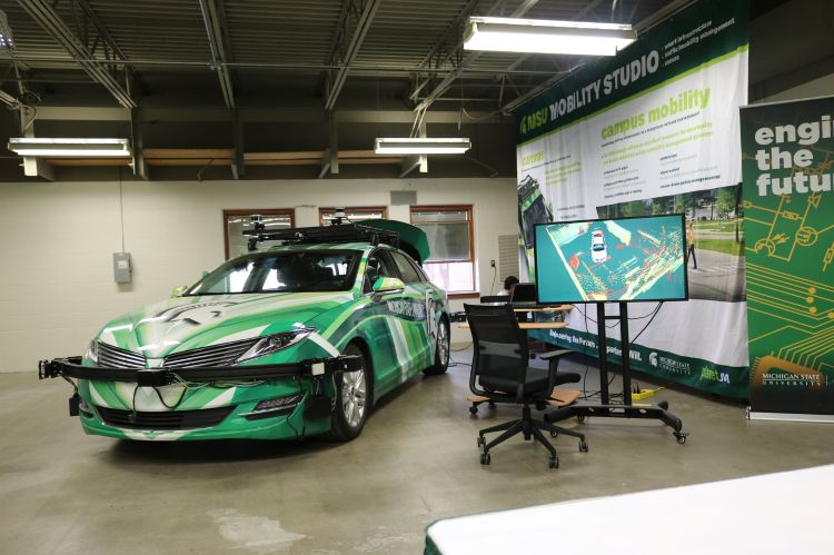 MSU Mobility Studio with autonomous vehicle.