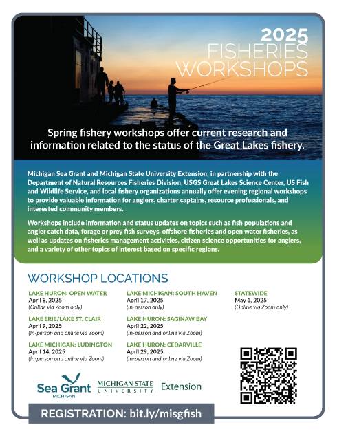 flyer with all fishery workshop details