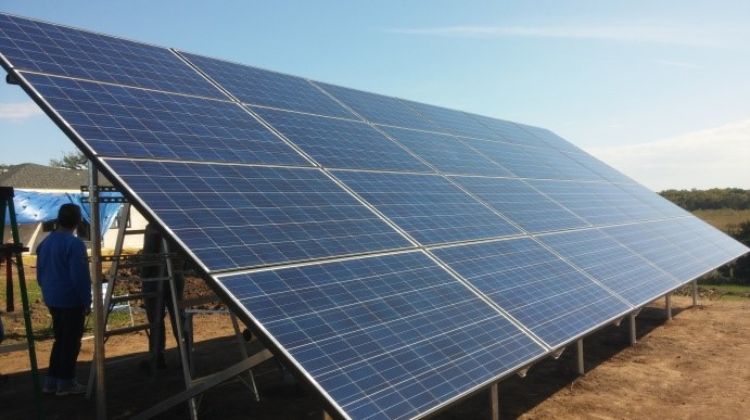 Some examples of renewable energy systems include wind, solar, biomass/biofuel, anaerobic digester, geothermal and hydropower like this 6.24 kW solar photovoltaic array. | Michigan State University Extension.