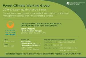 FCWG 2018-19 Learning Exchange Series Session: Climate Action Reserve