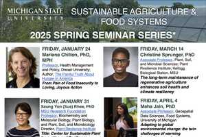 Sustainable Agriculture and Food Systems SAFS spring seminar series ...