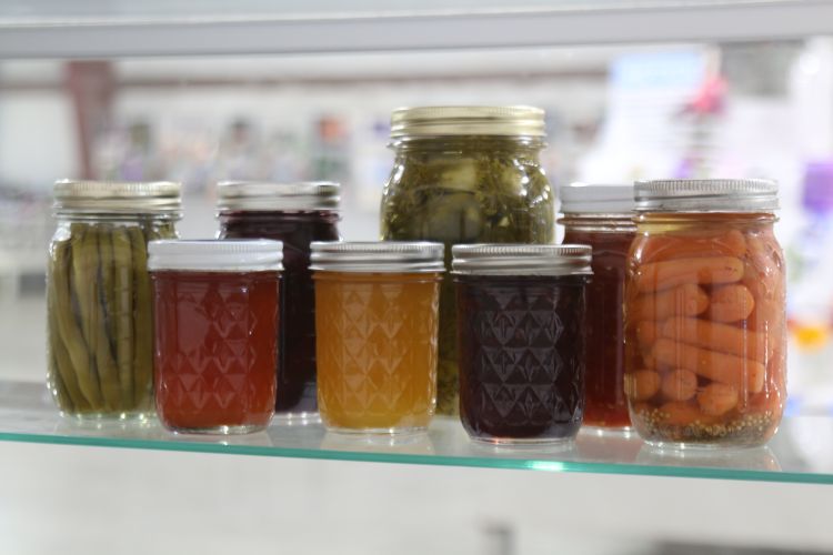 Various canned foods.