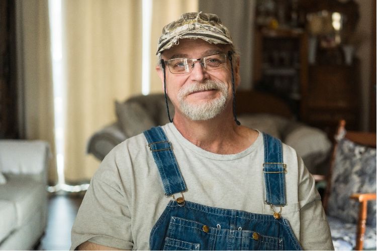 Randy Rice, owner of Rice Centennial Farm in Benzie County, Michigan