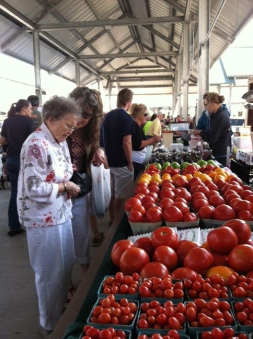 The Muskegon Farmers Market is a gathering place for community members of all ages. Photo credit: Kendra Wills l MSU Extension