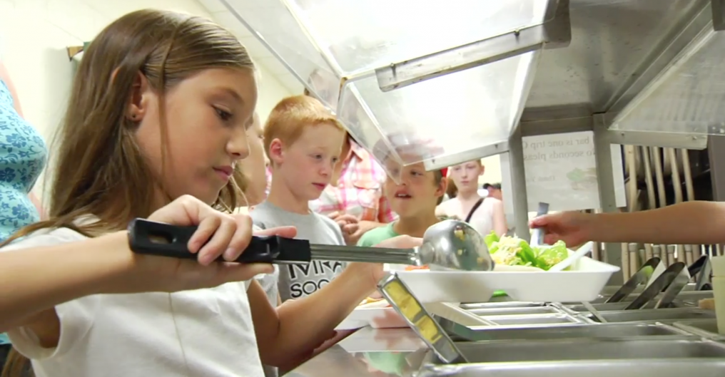 Bear Lake Schools students enjoy local produce in their meals! Photo Source: MSU Center for Regional Food Systems Video
