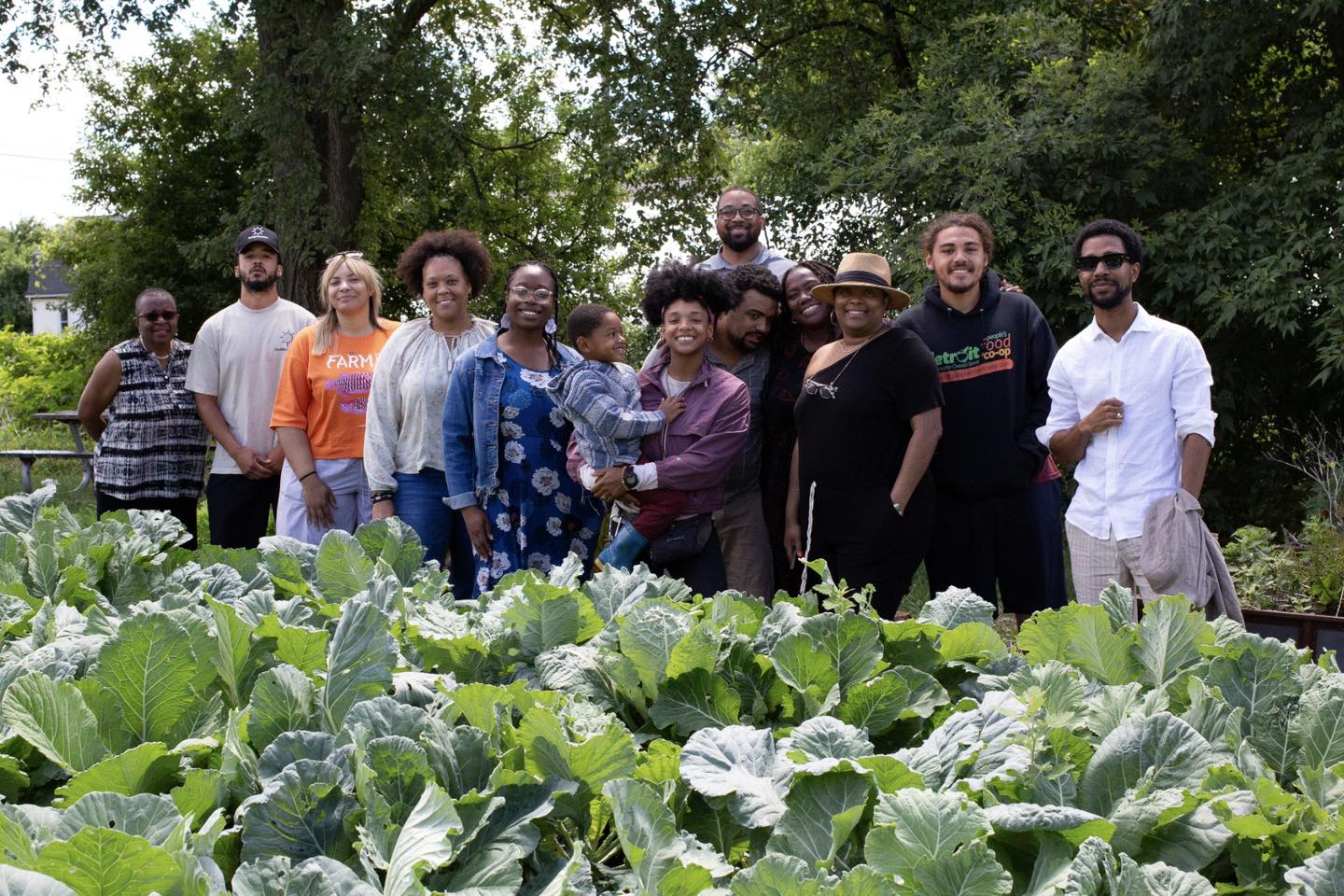 Shara with representatives of the Black farming community across Michigan.