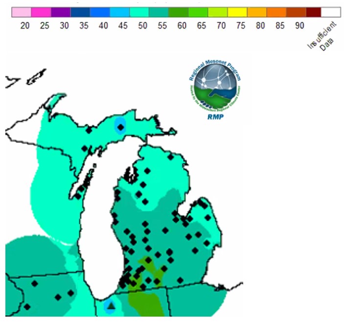 Soil temperatures under 2-inch bare soil