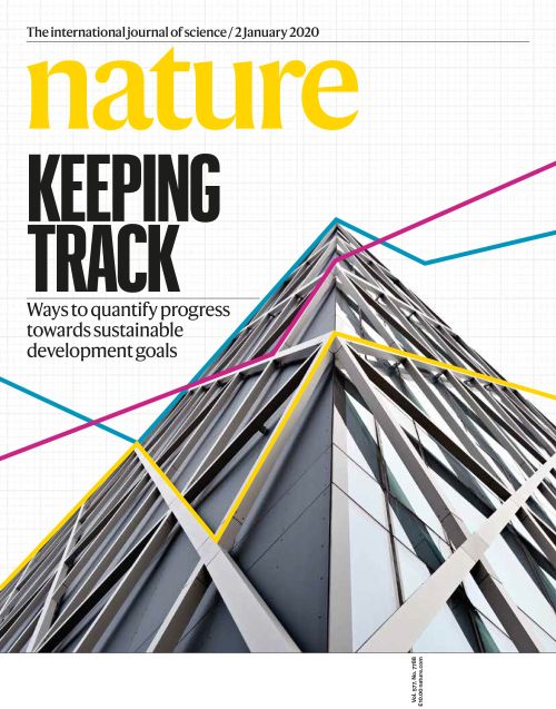 Cover of Nature Magazine, Jan 1, 2020